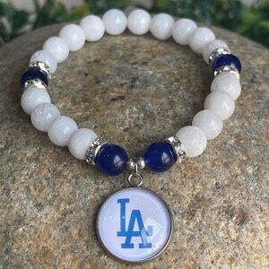 L.A. Baseball  Chalcedony Bracelet